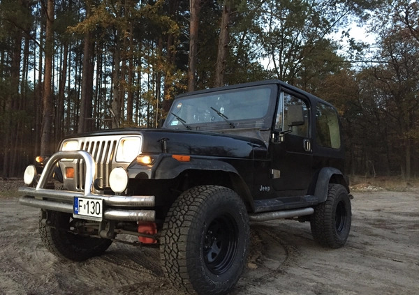 Jeep Wrangler cena 49500 przebieg: 166000, rok produkcji 1991 z Góra małe 191